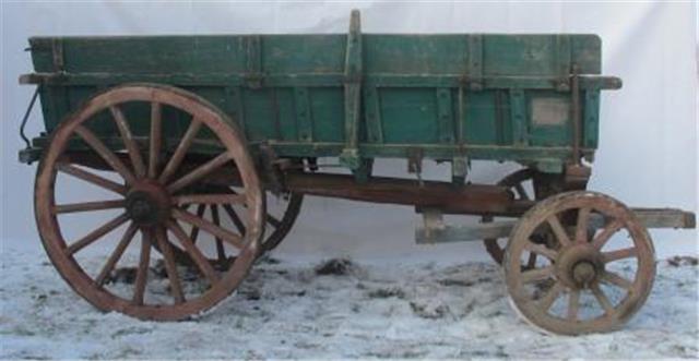 Boerenwagen met vast zijbord, Karrenmuseum Essen